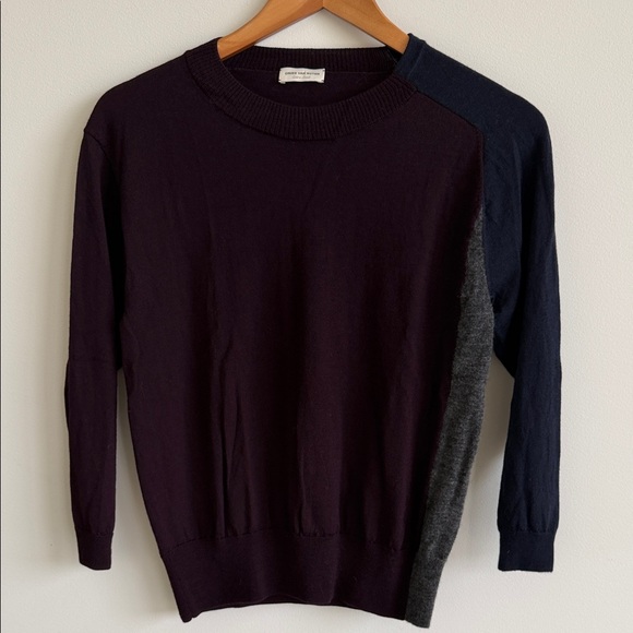 Dries Van Noten Sweaters - DRIES VAN NOTEN COLOR BLOCK SWEATER SZ XS